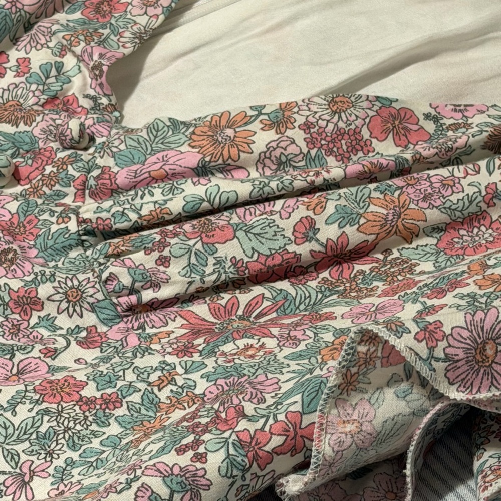 Princess Polly Floral Romper in Pink and Green